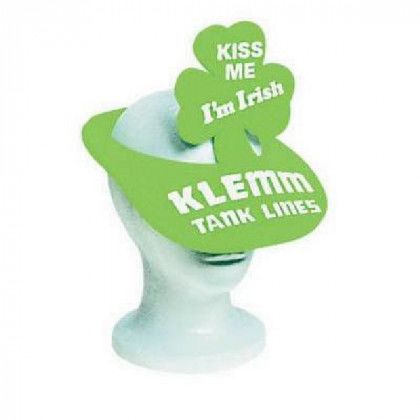 Kiss Me I'm Irish Foam Visor | Bulk Foam Visors for St Patrick's Day