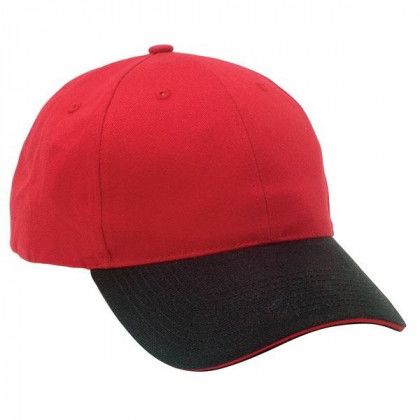 Pro-Lite Sandwich Cap Customized with Imprint - Red/black/red