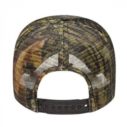 Custom All Over Camo Cap with Mesh Back - Back view