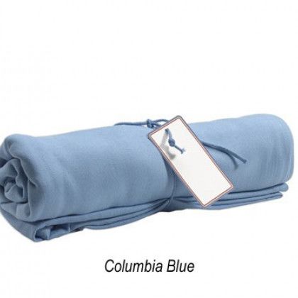 Pro-Weave Sweatshirt Blankets | Custom Blankets - Columbia Blue