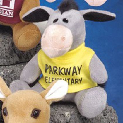 5" Q-Tee Promotional Stuffed Animals- Donkey 