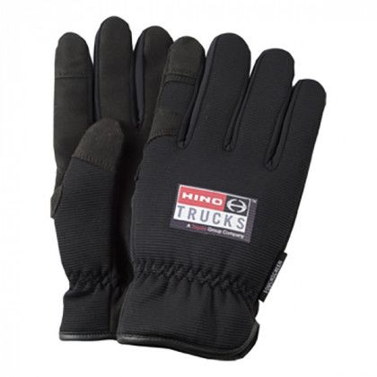 Winter Lined Black Touchscreen Mechanics Gloves