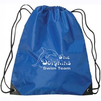 Large Drawstring Sports Pack- Best Promotional Cheap Drawstring Backpacks - Royal Blue