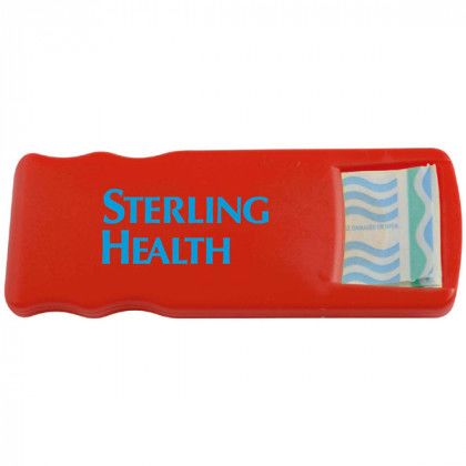 Custom Bandage Dispenser W/ Color Bandages - Red