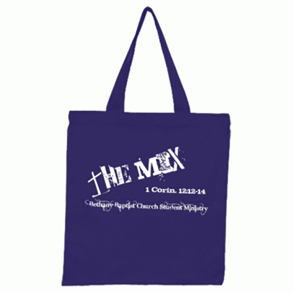 Cotton Rainbow Tote Bag- Purple