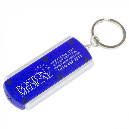 Engraved "Voyager" Slim Keyholder Keylight Blue