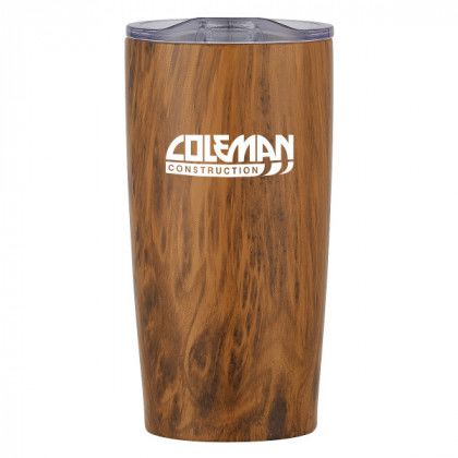 Custom Imprinted Woodtone Tumbler for Travel - Brown