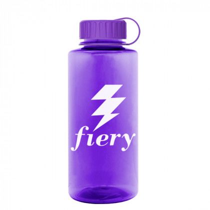 Large Poly-Pure Sports Bottle Promotion - Purple