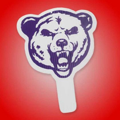 Bear Hand Fan Promotional Custom Imprinted With Logo