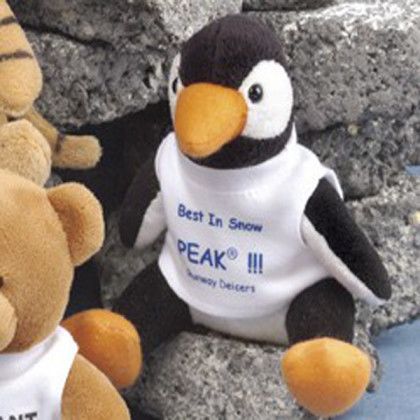 5" Q-Tee Promotional Stuffed Animals- Penguin