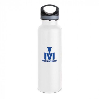 Tundra 20 oz bottle with Logo - White