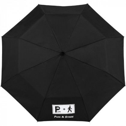 Promotional Totes 3 Section 42" Auto Open Umbrella - Black