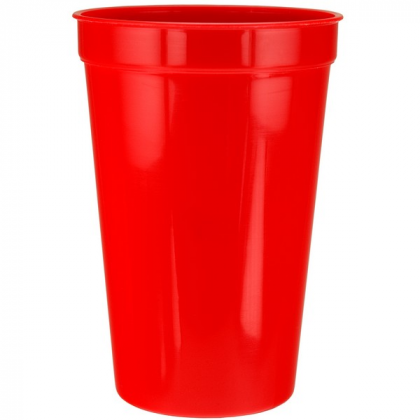 22 oz Stadium Cup Promotional Custom Imprinted With Logo -Red