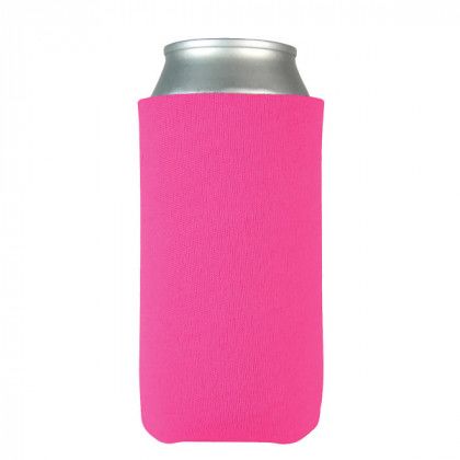 Slim Kan-Tastic Promotional 8 oz Koozies - Neon Pink | Custom Slim Koozies