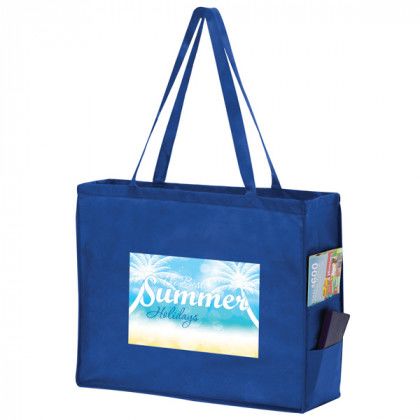 Tote Bag with Side Pockets XL - Royal Blue