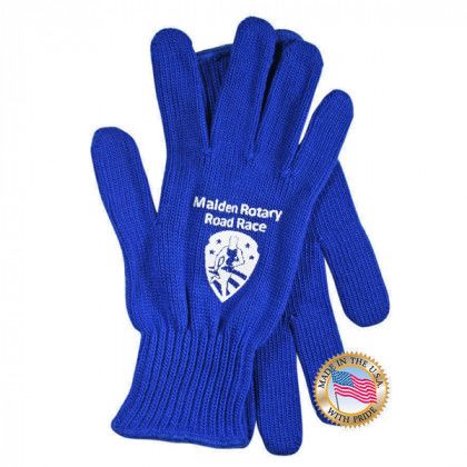 Acrylic Knit Glove - Royal Blue