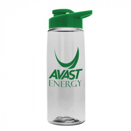 Custom Tritan Flair Bottle with Sip Lid 26 oz. green