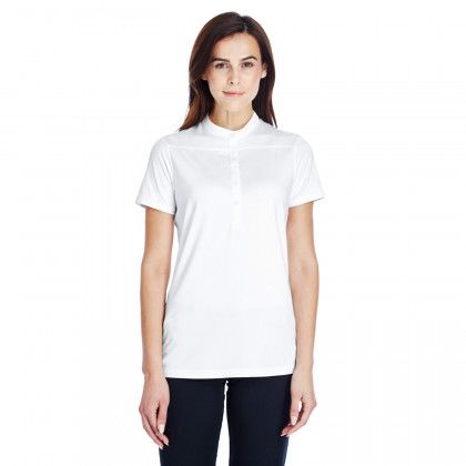 Under Armour Ladies' Embroidered Performance Polo - White