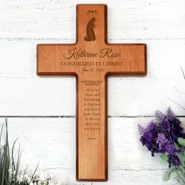 Confirmation Personalized Wall Cross | Custom Wood Confirmation Cross