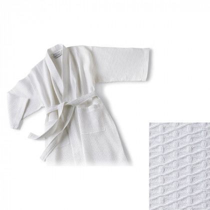 Large Diamond Kimono Waffle Robe