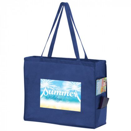 Tote Bag with Side Pockets XL - Navy Blue Tote Bag with Side Pockets XL - Navy Blue