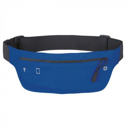 Royal Blue Lycra Custom Running Belt Packs | Personalized Hands-Free Bags | Cheap Personalized Fanny Packs