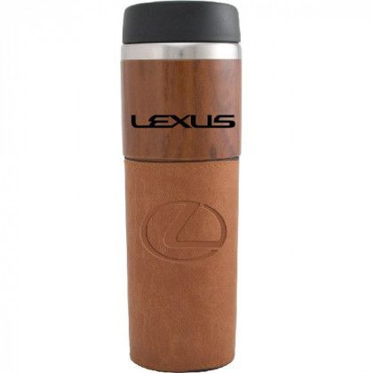 Promotional Woodgrain Tumbler - Tan