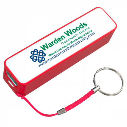 Red Promotional 2200mAh Power Bank | Wholesale UL Listed Power Banks