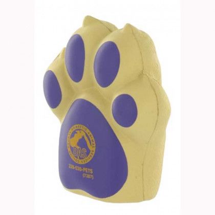 Dog Paw Stress Ball Promotional Custom Imprinted With Logo