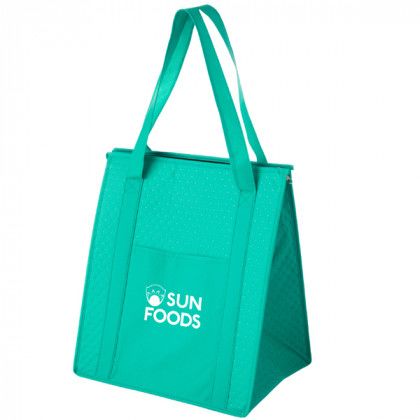 Insulated Grocery Bag | Promotional Wine Cooler Bags - Teal