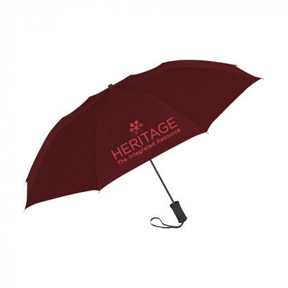 Classic Quality Custom Logo Umbrella - Solid Color Maroon