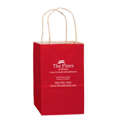 Matte Colored Foil Stamp Bag red