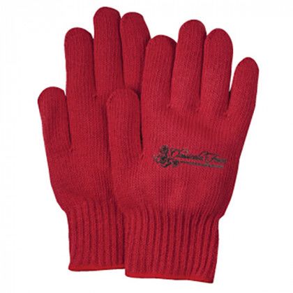 Red Knit Gloves
