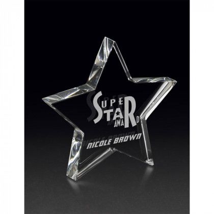 Halo Star Shaped Crystal Award | Customized Employee Awards