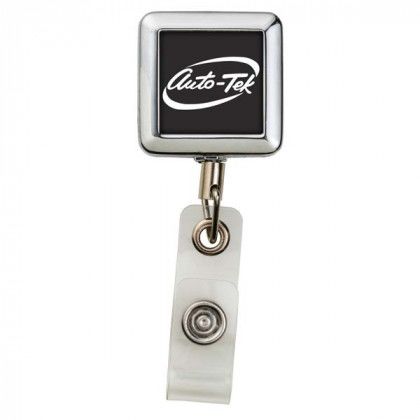 Metal Square Badge Reel