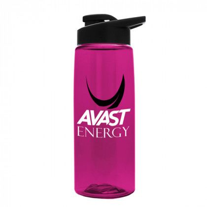 Custom Tritan Flair Bottle with Sip Lid 26 oz. fuchsia