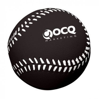 Baseball Stress Toy Advertising Products | Stress Baseballs - Black