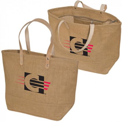 Hamptons Jute Tote - Natural