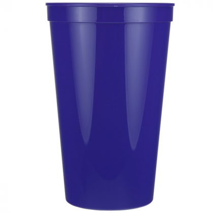 22 oz Stadium Cup Promotional Custom Imprinted With Logo -Purple