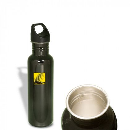 Custom Streamline Stainless Bottle -BPA Free -Black