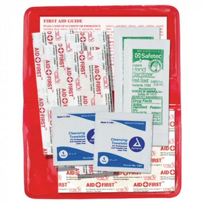 Logo Imprinted Stay Clean First Aid Kit - 10 Piece