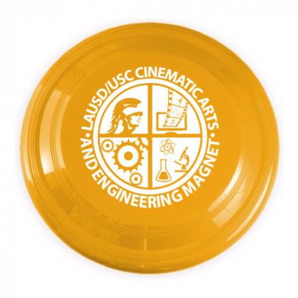 Eco-Friendly Promotional Flying Disc Toy with Company Logo - Athletic Gold