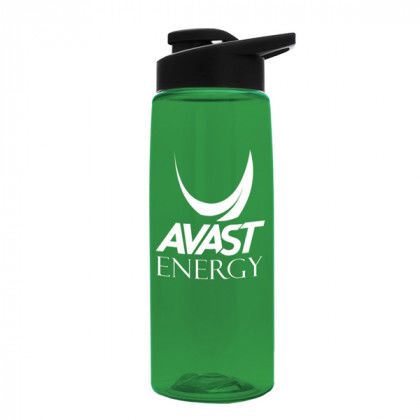Custom Tritan Flair Bottle with Sip Lid 26 oz. green