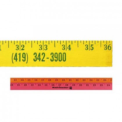 Fluorescent Finish Yardstick Promotional Custom Imprinted With Logo