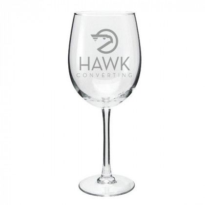 19 oz Grande Cachet Custom Sandblasted Etched White Wine Glasses | Low Minimum Orders