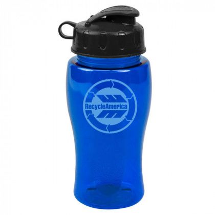 18 oz. Poly-Pure Sports Bottle with Flip Top Lid