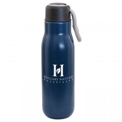 Imprinted 16 oz Matte Vacuum Tumbler Matte Navy