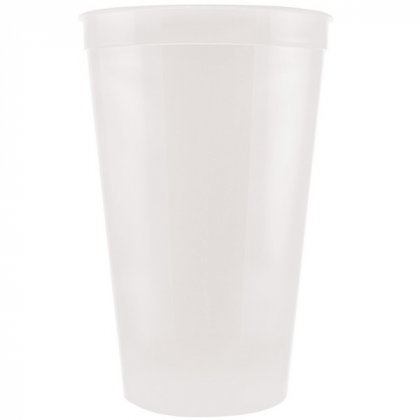 22 oz Stadium Cup Promotional Custom Imprinted With Logo -Clear