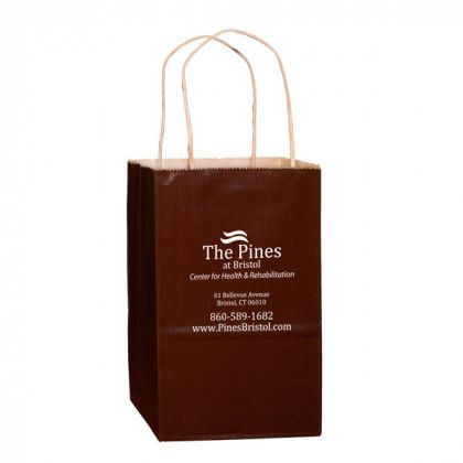 Matte Colored Foil Stamp Bag chocolate