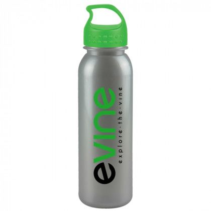 Metalike Bottle with Crest Lid - lime green lid